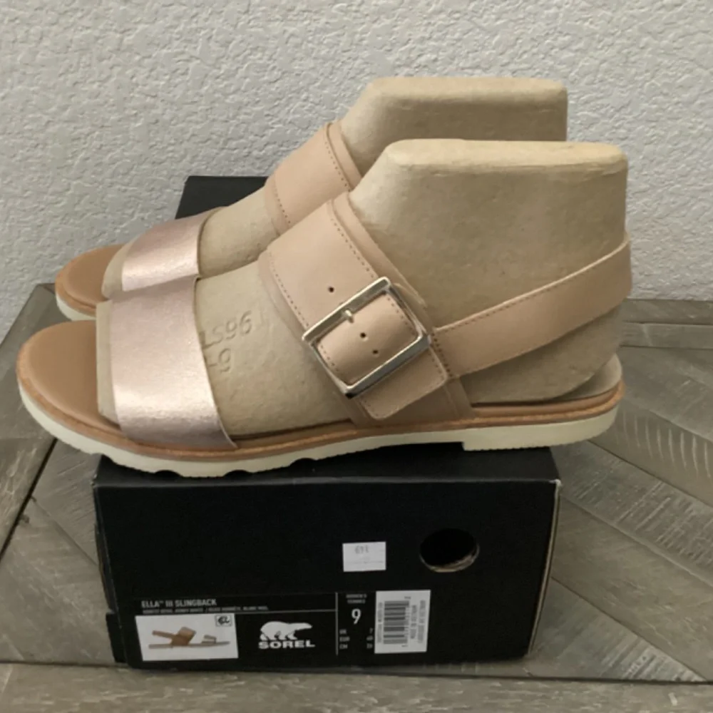 SOREL Ella III Slingback Sandals, size 9